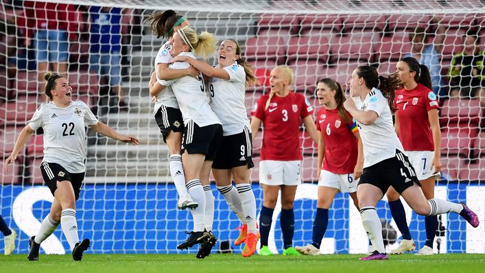 Julie Nelson scored Northern Ireland's first ever goal at a major international tournament against Norway