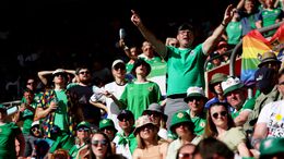 Northern Ireland fans show their support during the defeat to Austria at Women's Euro 2022