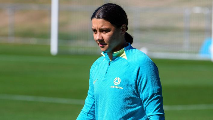 Sam Kerr is hoping to be fit to face England