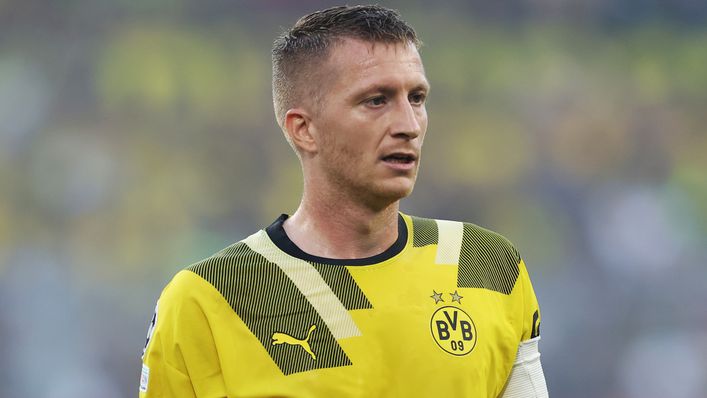 Borussia Dortmund's Marco Reus is set for his 250th Bundesliga appearance in the Revierderby
