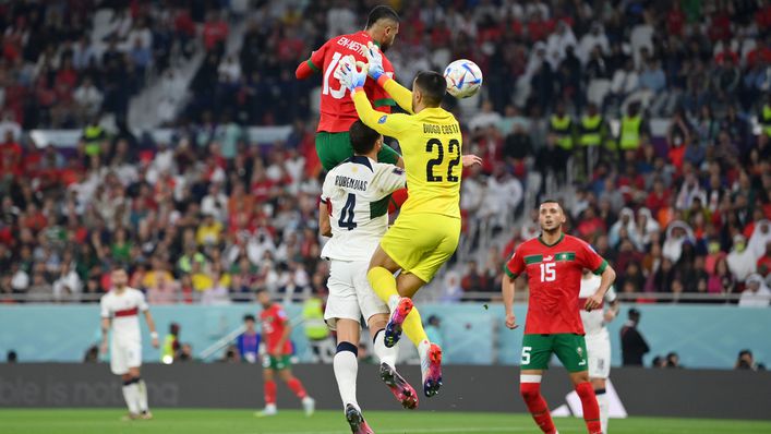 Youssef En-Nesyri leapt an incredible 9ft 1in into the air to head home against Portugal