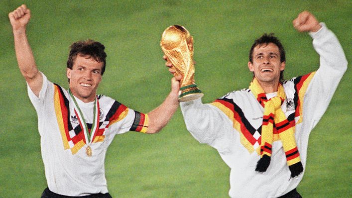 Germany won the 1990 World Cup wearing an an iconic adidas kit