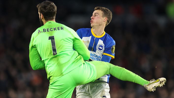 Alisson was not able to stop Solly March and Co
