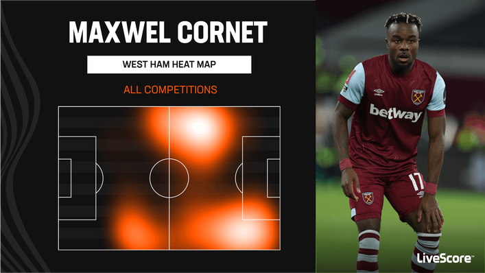 Maxwel Cornet has been used in multiple positions this season