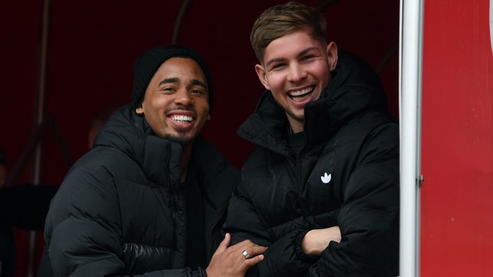 Gabriel Jesus and Emile Smith Rowe look set to return to fitness