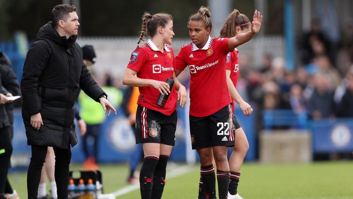 Marc Skinner takes his Manchester United side to The Dripping Pan on Sunday to face Lewes