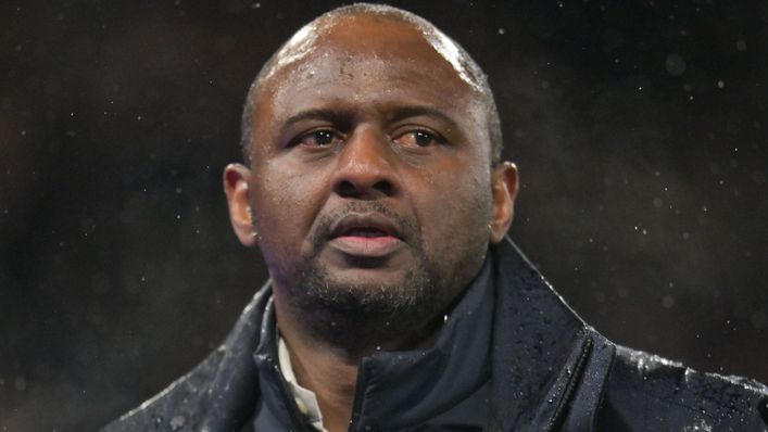 Patrick Vieira is under pressure at Crystal Palace