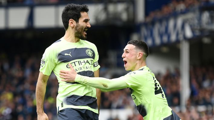 Ilkay Gundogan grabbed a brace and an assist in the 3-0 win over Everton on Sunday