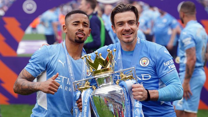Gabriel Jesus and Jack Grealish will be hoping to get their hands on the Premier League trophy once again