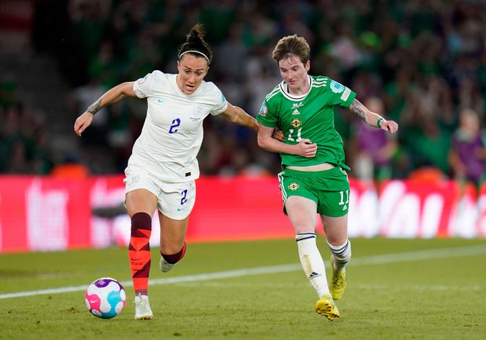 Lucy Bronze again provided England with a consistent threat down the right flank