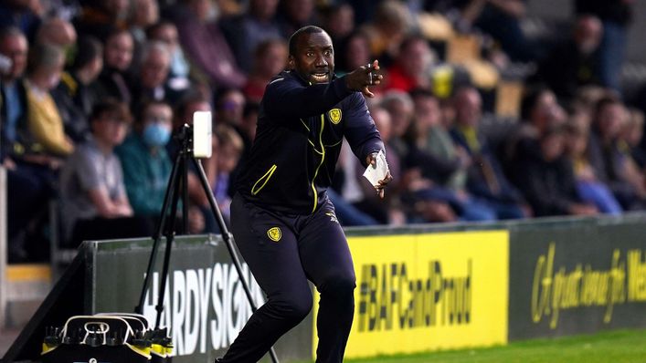 It has been a tough start to the season for Jimmy Floyd Hasselbaink's Burton