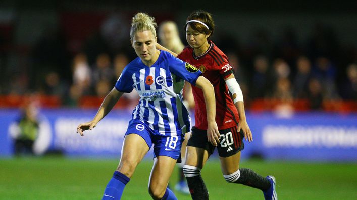 Maisie Symonds started in Brighton's 2-2 draw with Manchester United