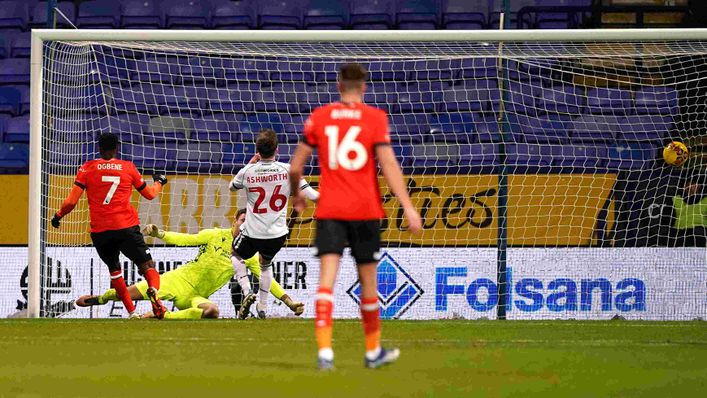 Chiedozie Ogbene scored Luton's winner at Bolton