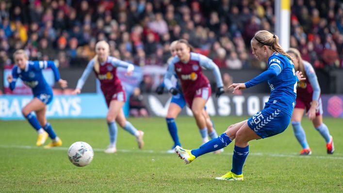 Katja Snoeijs scored from the penalty spot in the 3-0 win at Aston Villa
