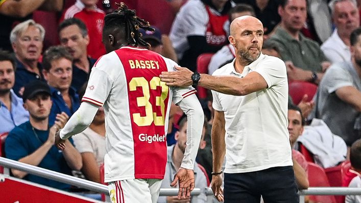 Calvin Bassey was sent off on his Ajax debut