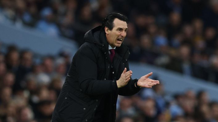 Unai Emery has not given up on a top-seven finish at Aston Villa