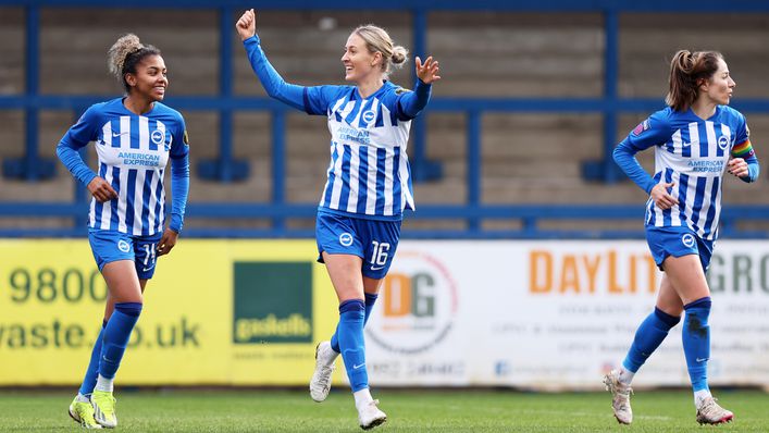 Emma Kullberg had not scored for Brighton since joining the club in January 2022