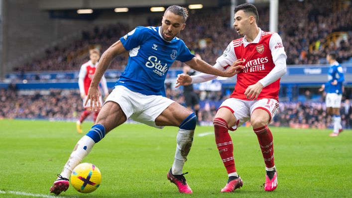 Dominic Calvert-Lewin has not featured since Everton faced Arsenal last month