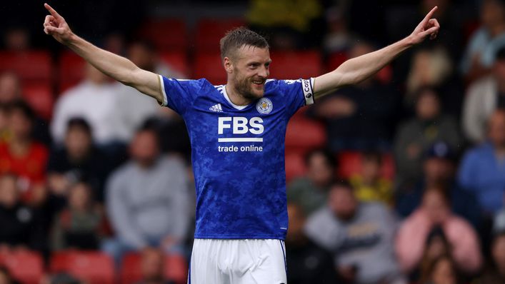 Jamie Vardy was on top form in Leicester's 5-1 win at Watford