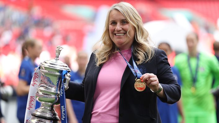 Emma Hayes led her Chelsea side to victory in the FA Cup final