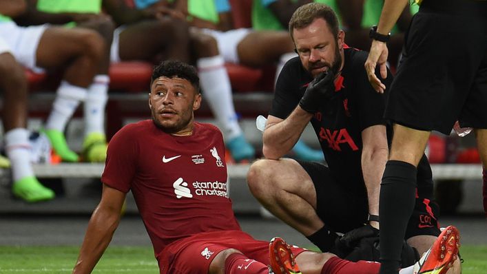 Liverpool's Alex Oxlade-Chamberlain suffered yet another injury in pre-season