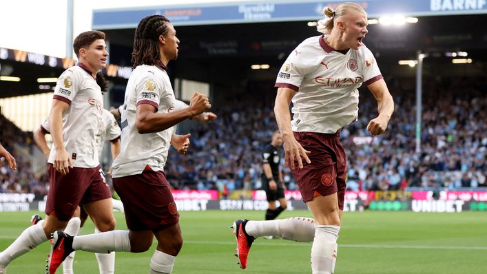 Erling Haaland kicked off the Premier League season with a brace against Burnley