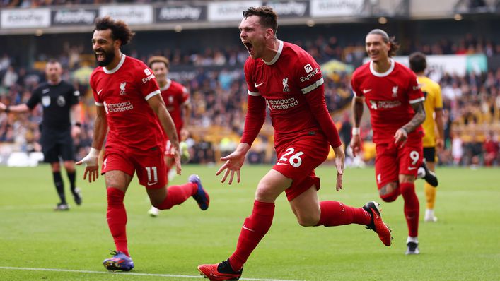 Andrew Robertson put Liverpool ahead at Wolves