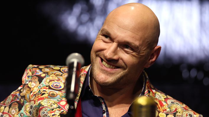 Tyson Fury was in confident mood in London ahead of the title fight