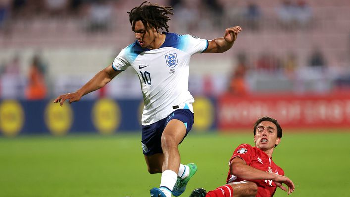 Trent Alexander-Arnold starred as a midfielder in England's reverse win over Malta