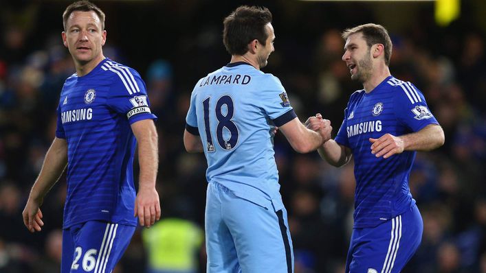 Frank Lampard faced his old club Chelsea as a Manchester City player in 2015