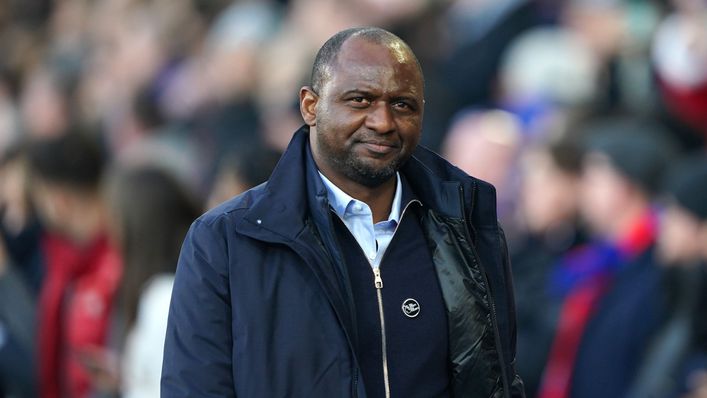 Patrick Vieira will be hoping for an upturn in Crystal Palace's home form