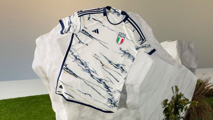 Italy's new away kit was also inspired by the natural, geographical and cultural element marble