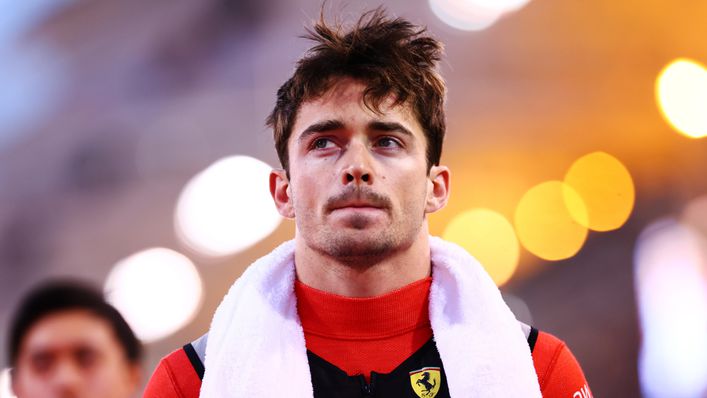 A bitterly disappointed Charles Leclerc after retiring from the 2023 F1 Bahrain Grand Prix