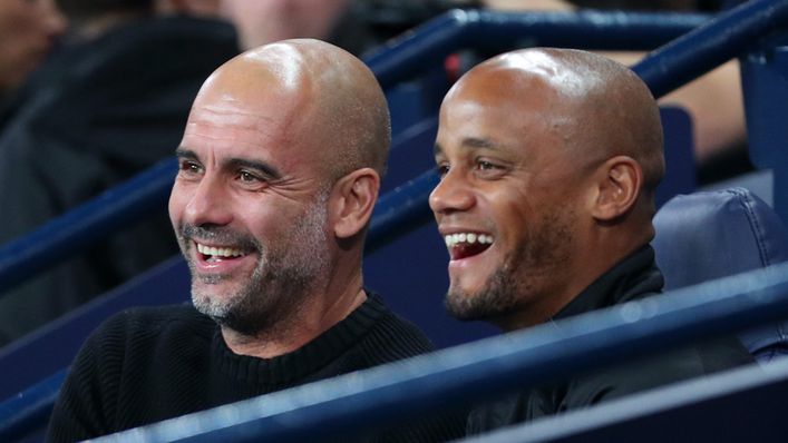 Pep Guardiola will take on Vincent Kompany in a tactical battle