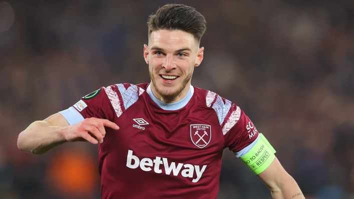 Declan Rice looks set to leave West Ham this summer