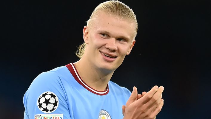 Erling Haaland scored a hat-trick on his Champions League debut