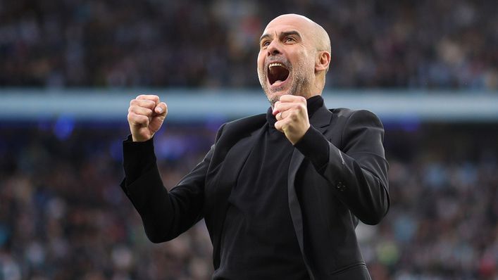Pep Guardiola's Manchester City reached the Champions League in emphatic style