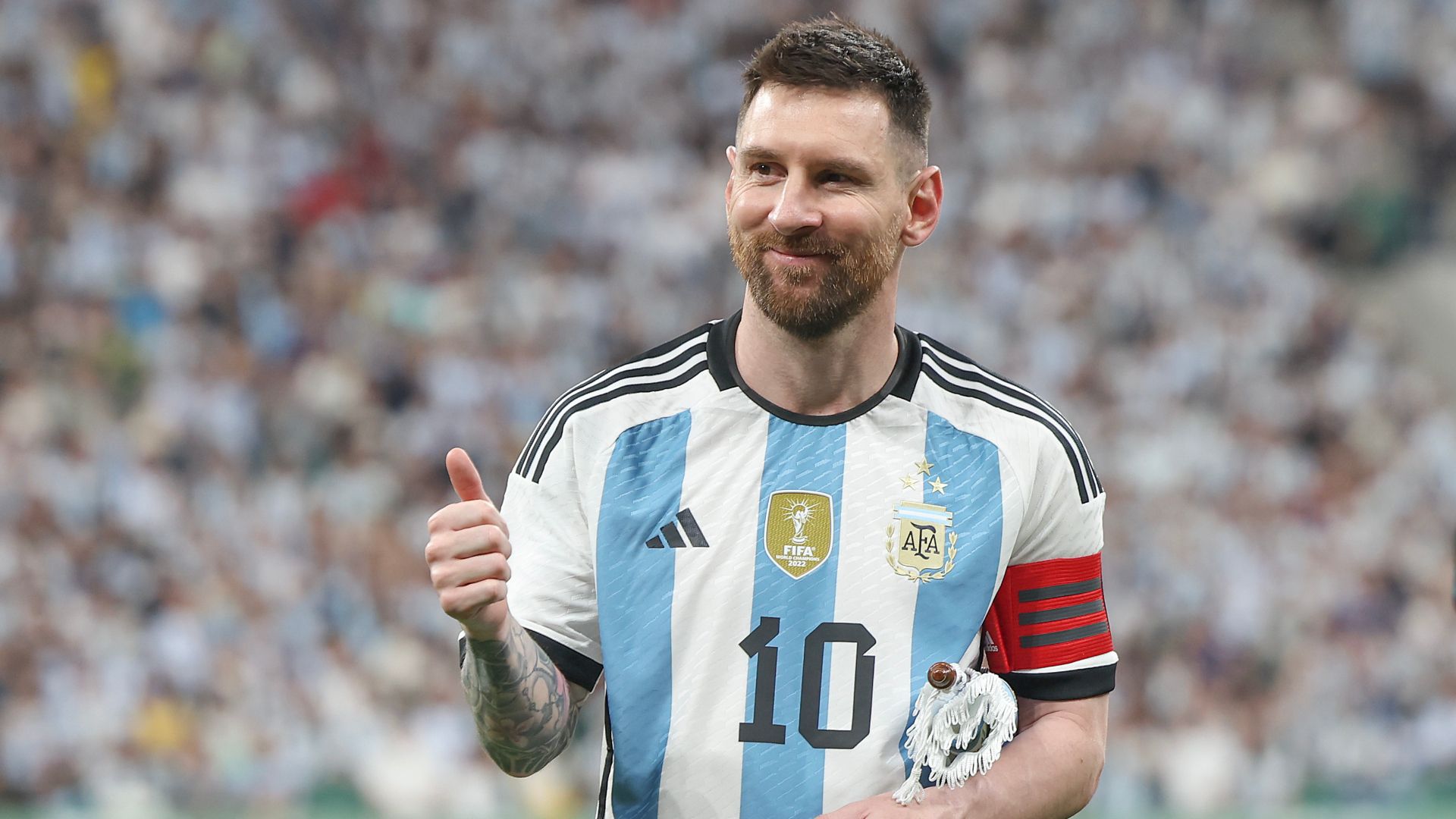 Lionel Messi, o grande capitão Albiceleste