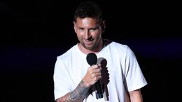 Lionel Messi was presented at Inter Miami on Sunday evening