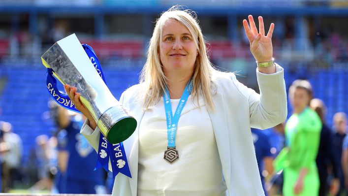 Emma Hayes guided Chelsea to their fourth successive WSL title last season