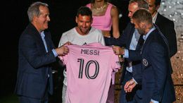 Lionel Messi was handed Inter Miami's No10 shirt during a glittering unveiling