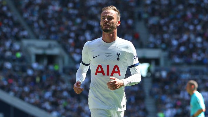 Tottenham's James Maddison is an injury doubt for Saturday