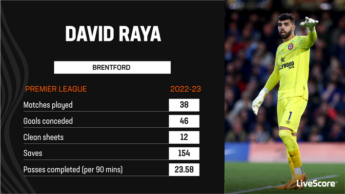 David Raya was one of the Premier League's outstanding goalkeepers last term at Brentford