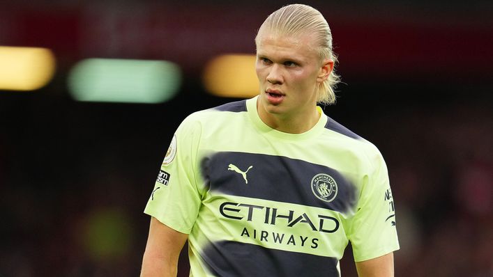 Erling Haaland had a day to forget for Manchester City at Liverpool