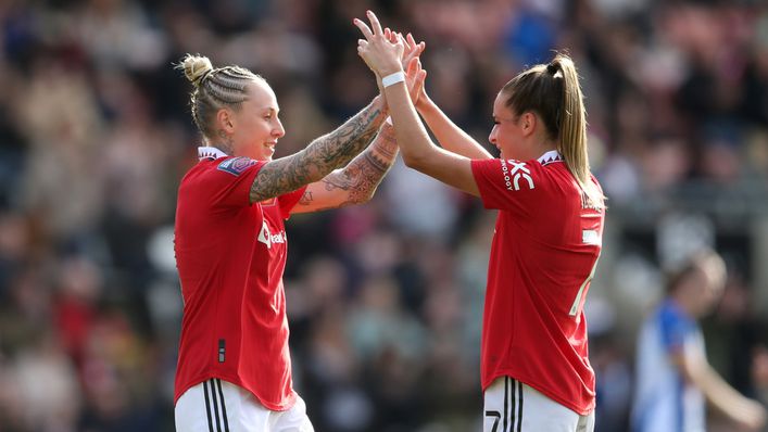 Leah Galton and Ella Toone both netted in Manchester United's 4-0 win over Brighton