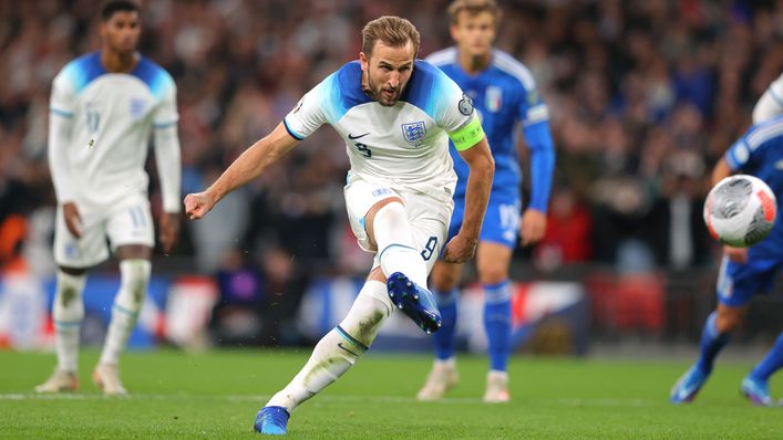 Harry Kane equalised for England against Italy