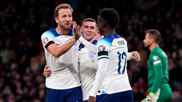 Harry Kane was on target in the second half as England won at Wembley