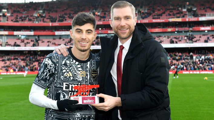 Kai Havertz was named Arsenal's Player of the Month for November