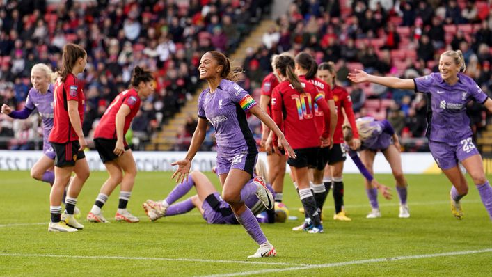Taylor Hinds secured Liverpool's first ever WSL victory over Manchester United