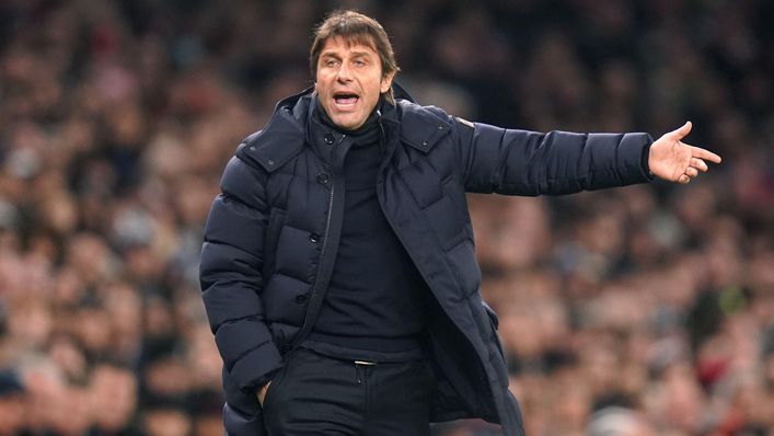 Antonio Conte's underperforming Tottenham side face leaders Manchester City on Saturday evening